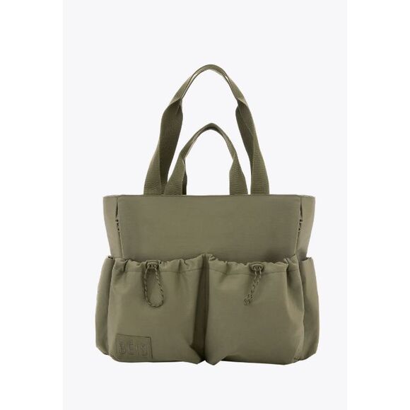 Beis Handbags - NWT Beis Sports Carryall Tote Duffle in Olive